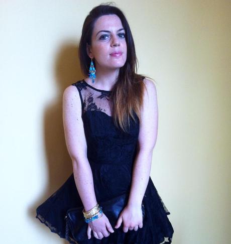 A little black lace dress