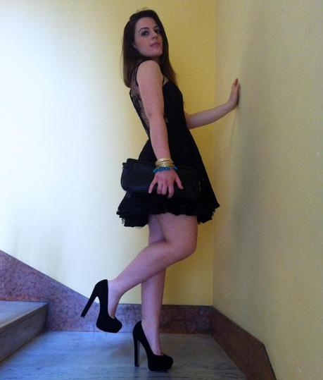 A little black lace dress