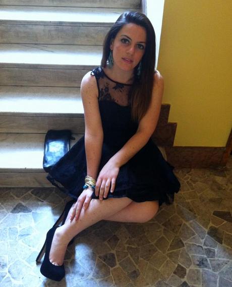 A little black lace dress