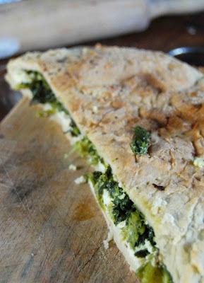 Schiacciata ricotta e cime di rapa