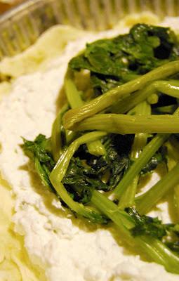 Schiacciata ricotta e cime di rapa