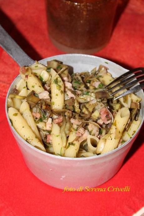 PENNE CON CARCIOFI E GUANCIALE di Dolcipensieri