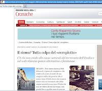 Il sistema mobilita la stampa nazionale per negare l'origine artificiale del terremoto in Emilia, chiediti il perché