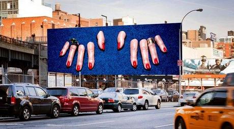 MAURIZIO CATTELAN'S BILLBOARD IN NY