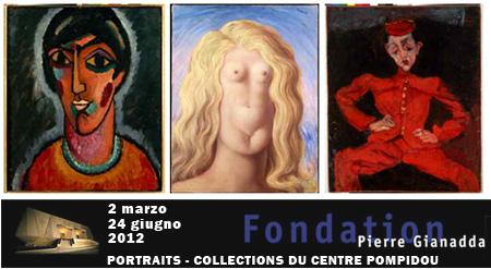 Fondation Pierre Gianadda, Martigny, PORTRAITS RITRATTI, COLLECTIONS DU CENTRE POMPIDOU