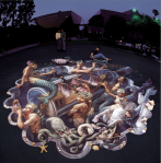 La street-art in 3d di Kurt Wenner
