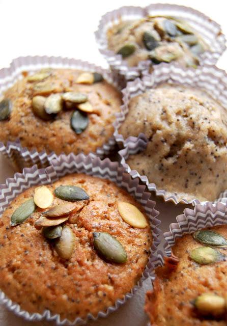 Mini Muffin ai semi di papavero e zucca