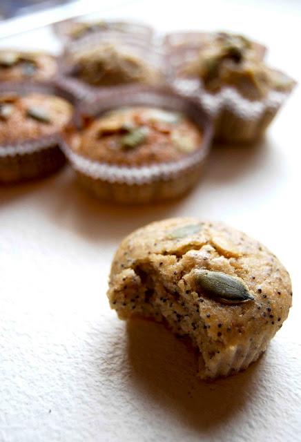 Mini Muffin ai semi di papavero e zucca