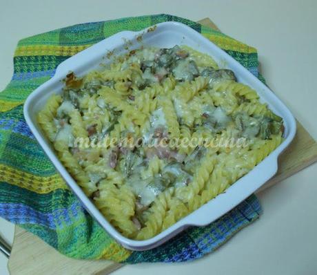 Pasta Gratinata con Carciofi e Besciamella