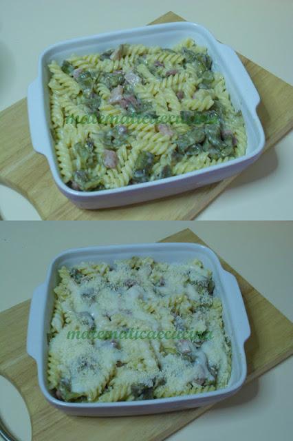 Pasta Gratinata con Carciofi e Besciamella