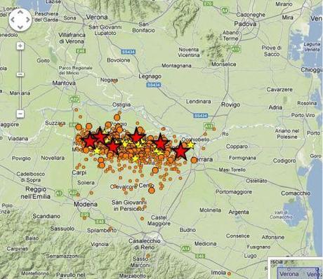 Nuova scossa di terremoto in Emilia di M 5.1
