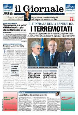 Prime pagine giornali: domenica 3 giugno 2012