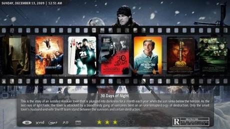 SKIN XBMC : Back-Row si aggiorna alla versione 3.5.7