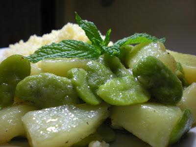 Spezzatino di Fave e Patate alla Menta