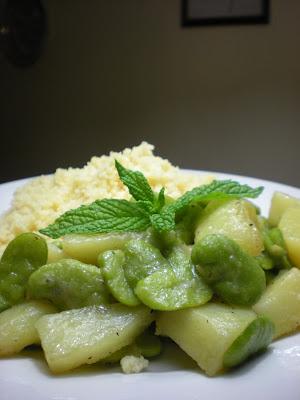 Spezzatino di Fave e Patate alla Menta