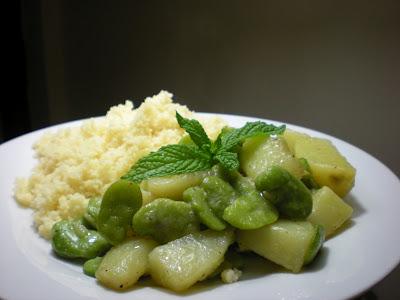 Spezzatino di Fave e Patate alla Menta