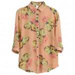 camicia rosa a stampe floreali ROMWE