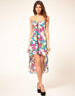 Immagine 1 di Paprika - Vestito a fiori con bustino e zip frontale