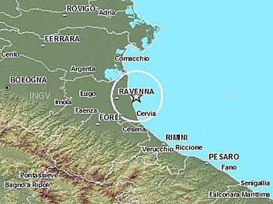 Scossa di terremoto (4.5) alle 6.08 di stamattina, stavolta a Ravenna: nessun danno