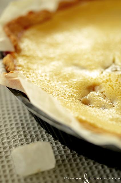 Torta al rabarbaro e formaggio al contrario - Rhubarb and cheese pie 