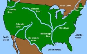 La rete fluviale statunitense