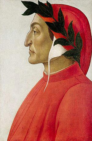 English: Dante Alighieri's portrait by Sandro ...