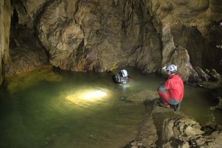 Luca Pedrali nuova immersione a Ol Valù di Tezza (Bg)