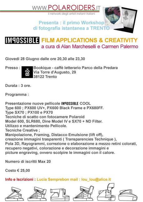 Polaroiders Workshop on tour – TRENTO