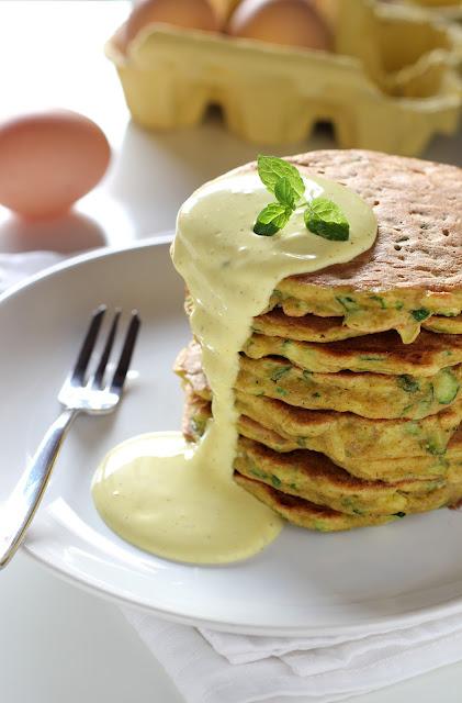 Zucchini pancake e home-made mayo al curry