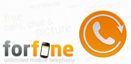 App Forfone: chiamate, sms gratuiti e 100 minuti al mese gratuiti verso rete fissa italiana