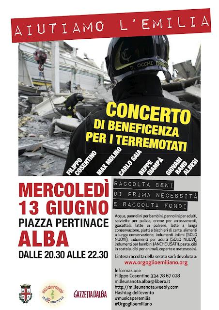 Uniti per le popolazioni terremotate dell’Emilia Romagna #musicaperemilia #orgoglioemiliano