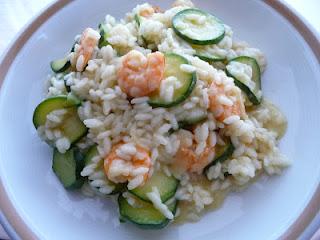 RISOTTO con GAMBERETTI e ZUCCHINE