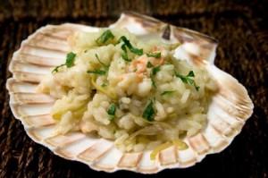 Risotto con gli scampi