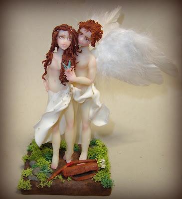 Cake topper: Amore e Psiche