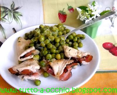 WHB #337 - Saltimbocca di tacchino con piselli