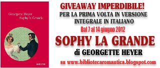 GEORGETTE HEYER TUTTA NUOVA IN LIBRERIA: ESCE 'SOPHY LA GRANDE' ( ed.Astoria)