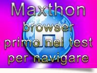 Navigare con Maxthon il browser primo nei test 