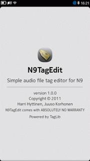 N9TagEdit, per Nokia N9, è  nelle 