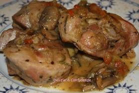 Ossobuco di tacchino con funghi