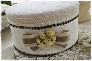 scatole decorate shabby chic