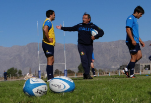 Jacques Brunel e gli azzurri pronti a sfidare i Pumas