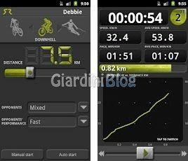applicazione android SoftRace corsa ciclismo