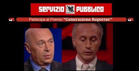 Servizio Pubblico: addio? E sul TG1 inginocchiato in Vaticano del Travaglio… tutta la vita!