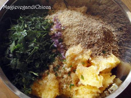 Polpette alla Flavia (con okara e polenta)