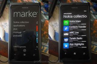 Nokia ha deciso di personalizzare l’icona del Marketplace nella build di Tango.