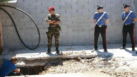 Cementato il bunker dove era stato catturato Francesco Pesce 