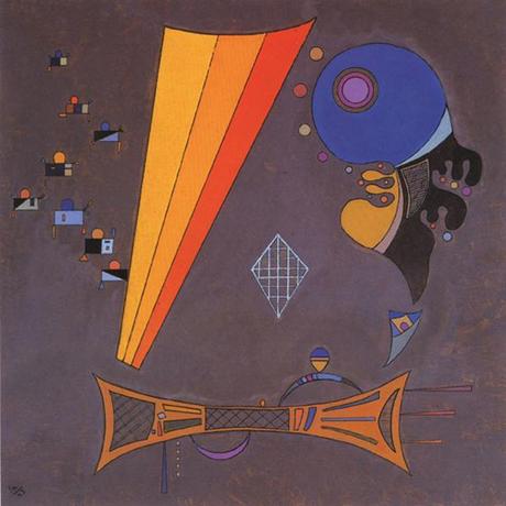 Wassily Kandinsky, Au Milieu, 1942, olio su tavola, cm 49x49, collezione privata