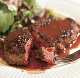 Steak au poivre ( bistecca al pepe )