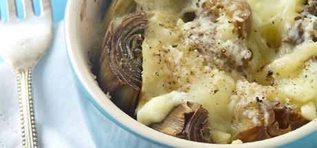 patate e carciofi in cocotte