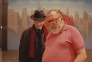 Sergio Leone sul set di C'era una volta in America